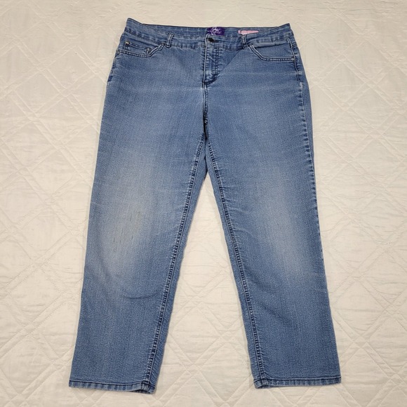 jms Just My Size classic fit denim blue jeans size 18W short - Picture 1 of 8